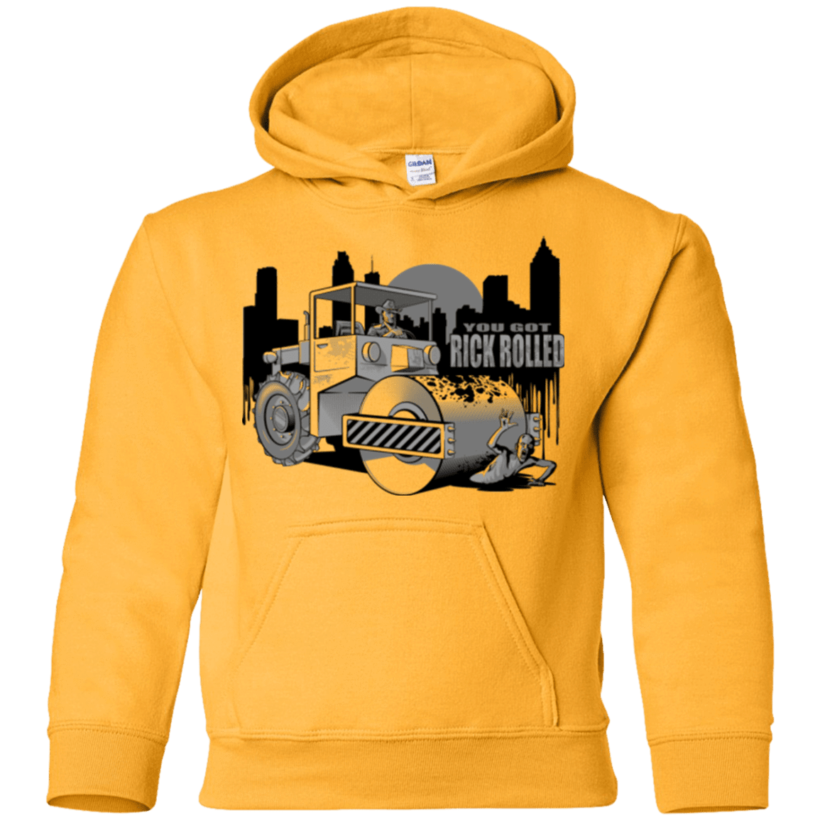 Sweatshirts Gold / YS Rick Rolled Youth Hoodie