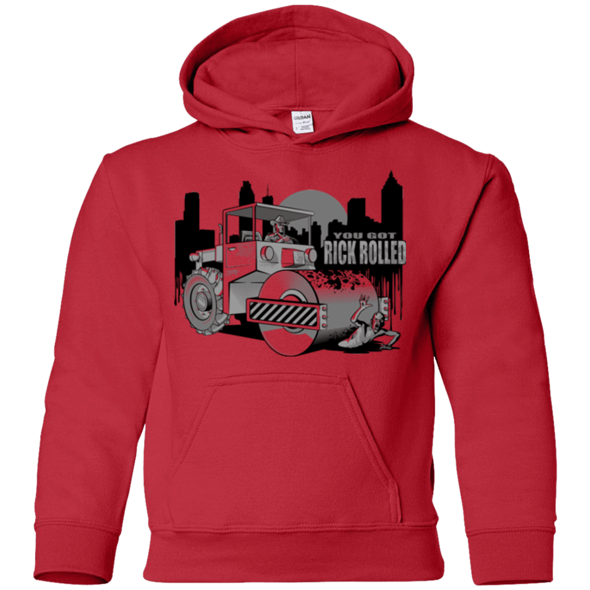 Sweatshirts Red / YS Rick Rolled Youth Hoodie