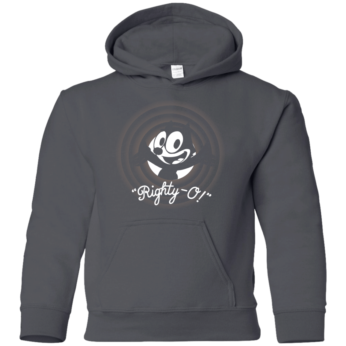 Sweatshirts Charcoal / YS Righty -O Youth Hoodie