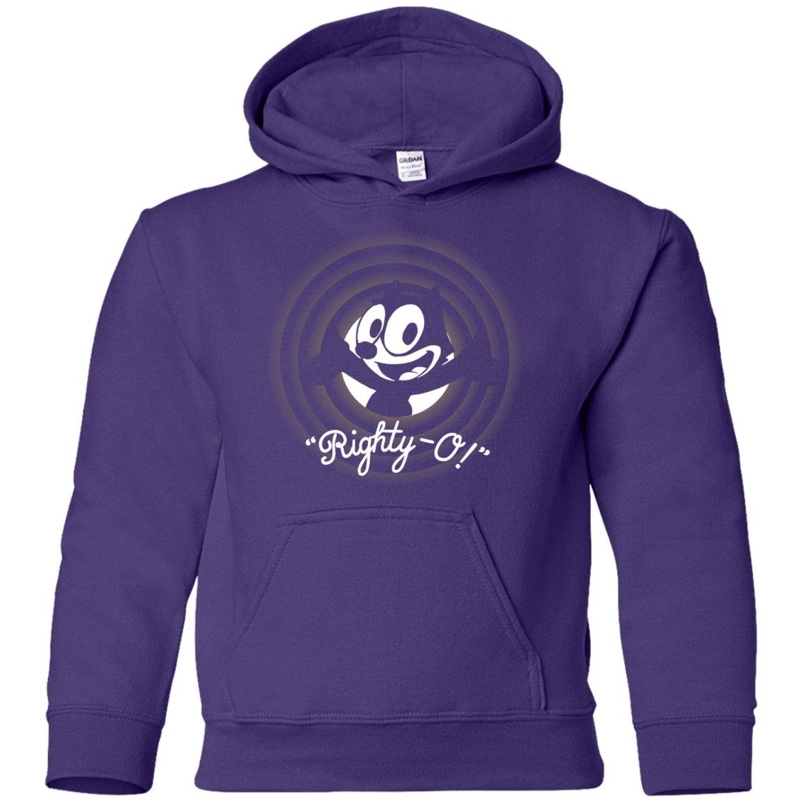 Sweatshirts Purple / YS Righty -O Youth Hoodie