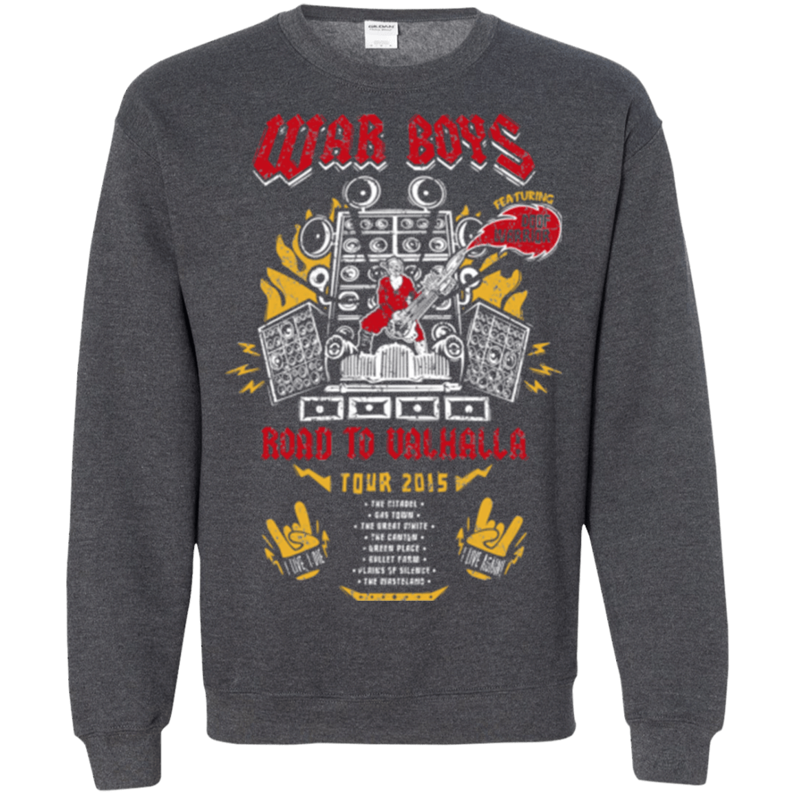Sweatshirts Dark Heather / Small Road to Valhalla Tour Crewneck Sweatshirt