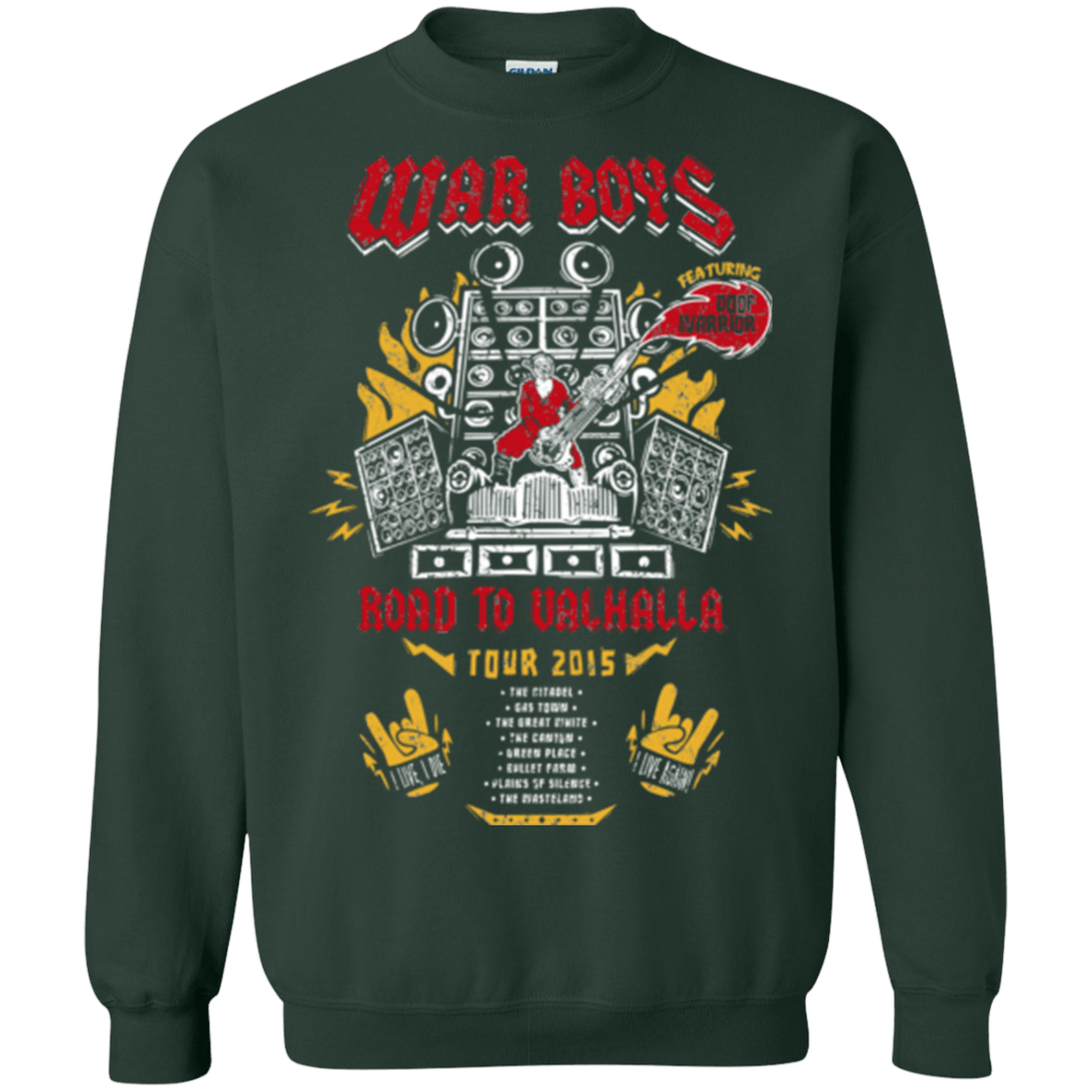 Sweatshirts Forest Green / Small Road to Valhalla Tour Crewneck Sweatshirt