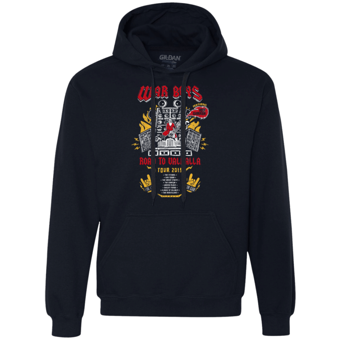 Sweatshirts Navy / Small Road to Valhalla Tour Premium Fleece Hoodie