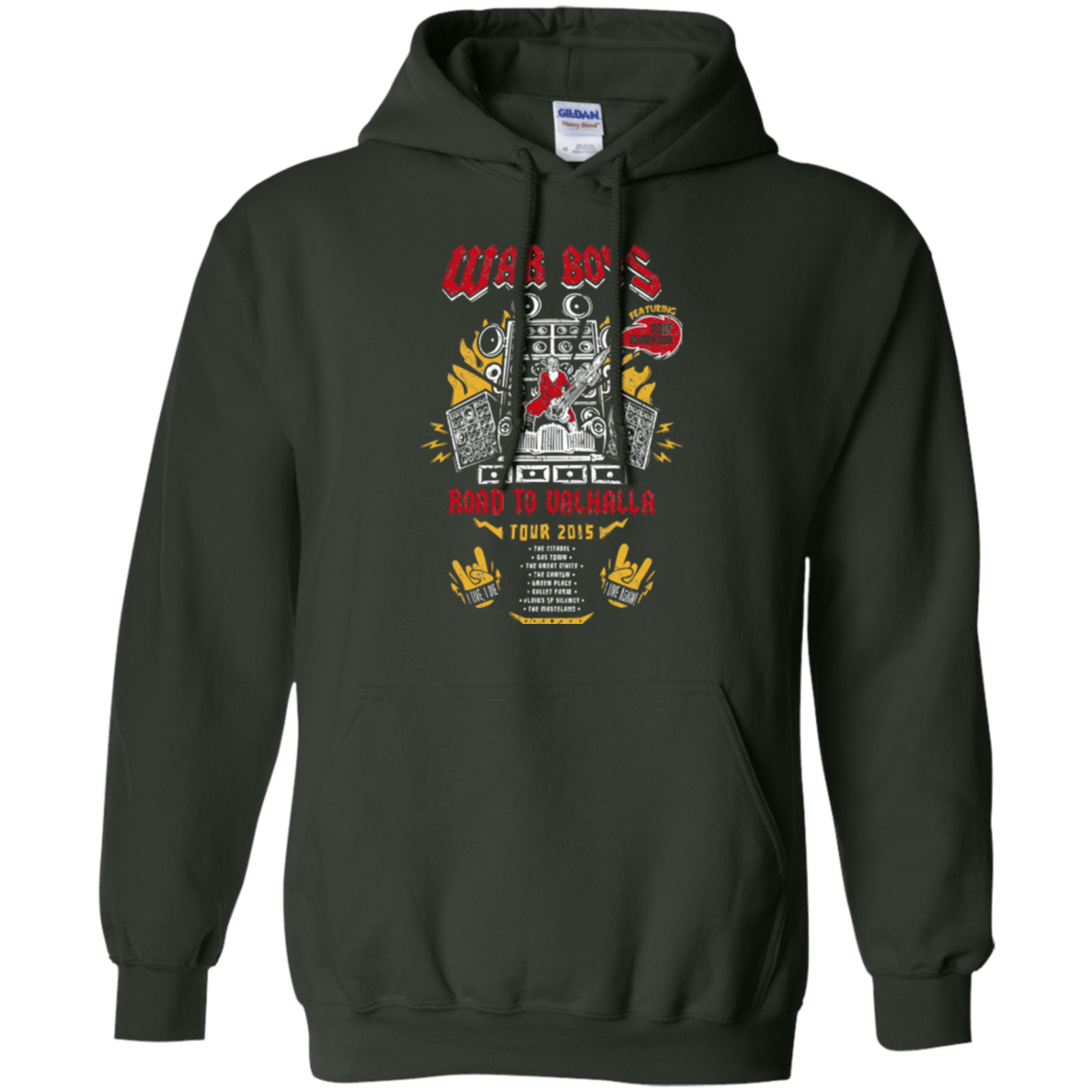 Sweatshirts Forest Green / Small Road to Valhalla Tour Pullover Hoodie
