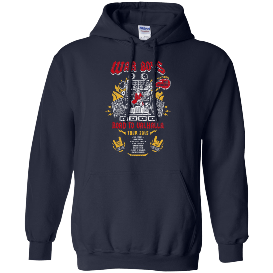 Sweatshirts Navy / Small Road to Valhalla Tour Pullover Hoodie