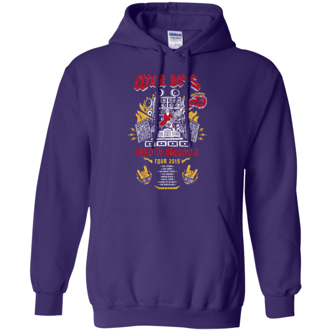 Sweatshirts Purple / Small Road to Valhalla Tour Pullover Hoodie