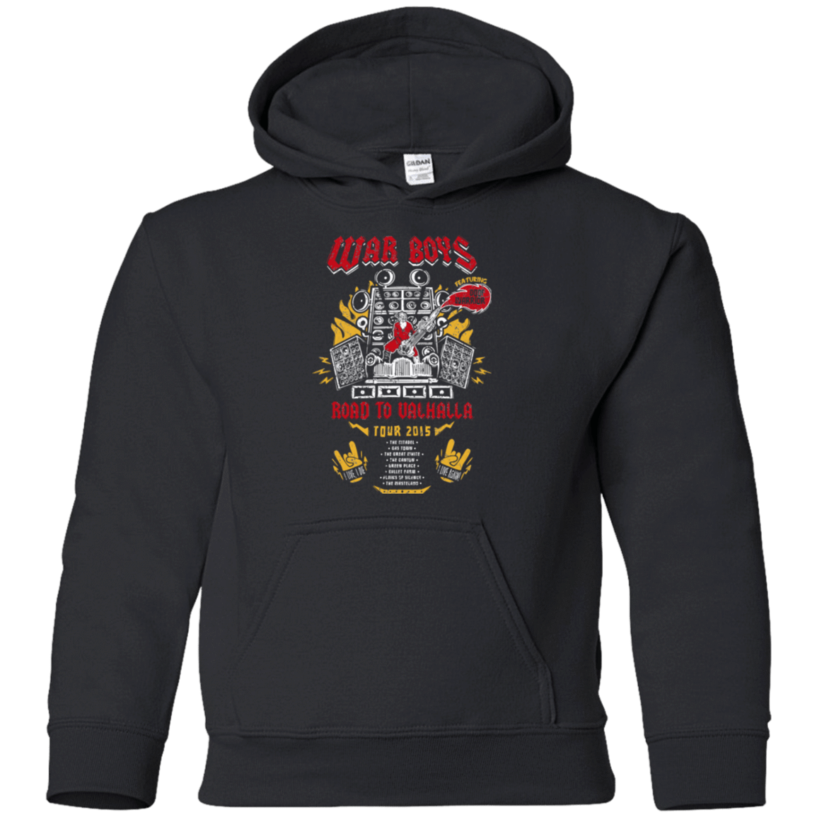 Sweatshirts Black / YS Road to Valhalla Tour Youth Hoodie