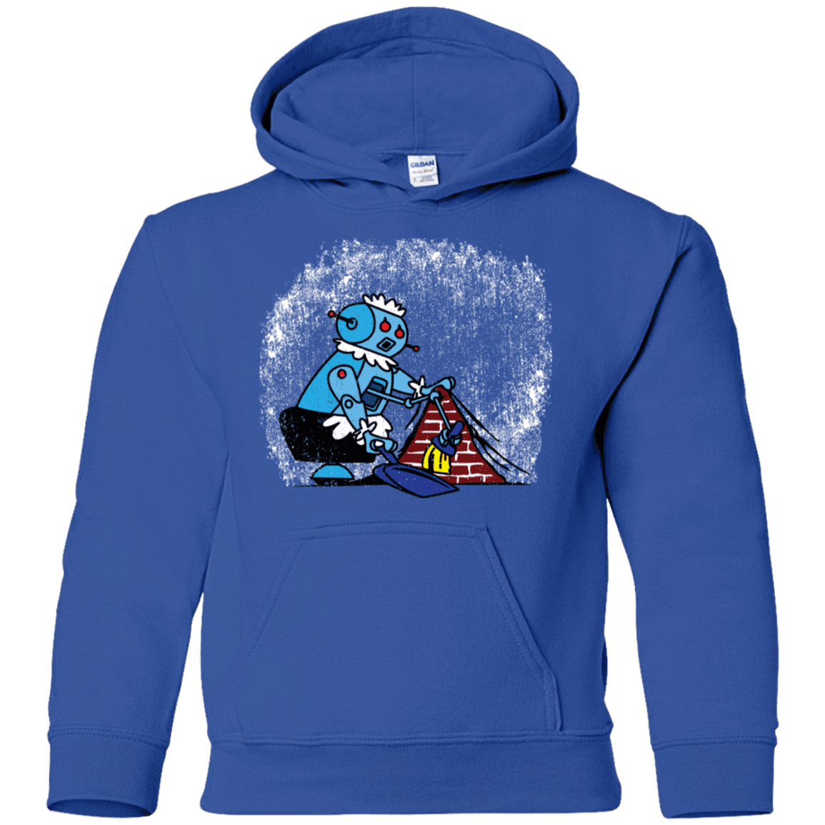 Sweatshirts Royal / YS Robot Cleaner Youth Hoodie