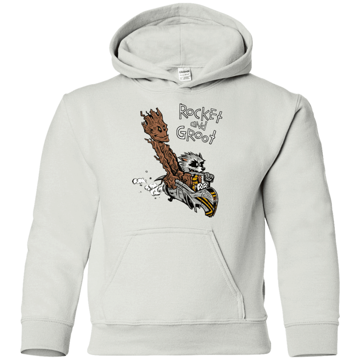 Sweatshirts White / YS Rocket and Groot Youth Hoodie
