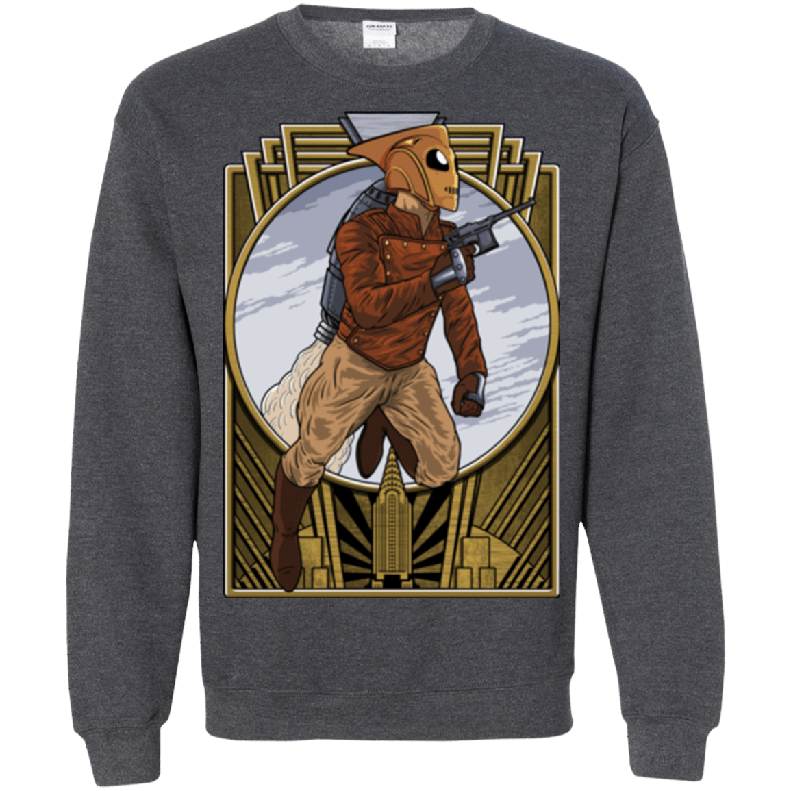 Sweatshirts Dark Heather / Small Rocket Man Crewneck Sweatshirt