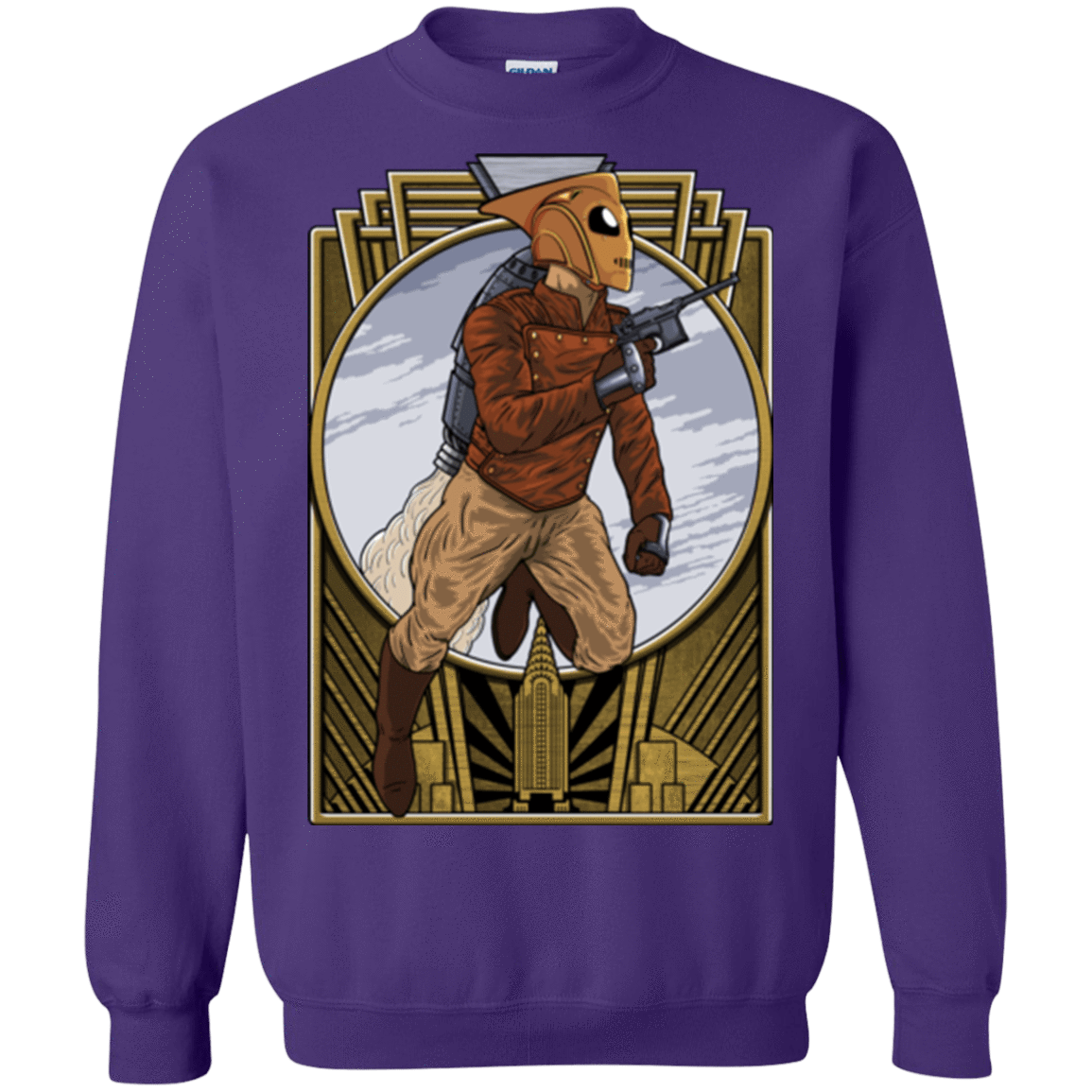 Sweatshirts Purple / Small Rocket Man Crewneck Sweatshirt