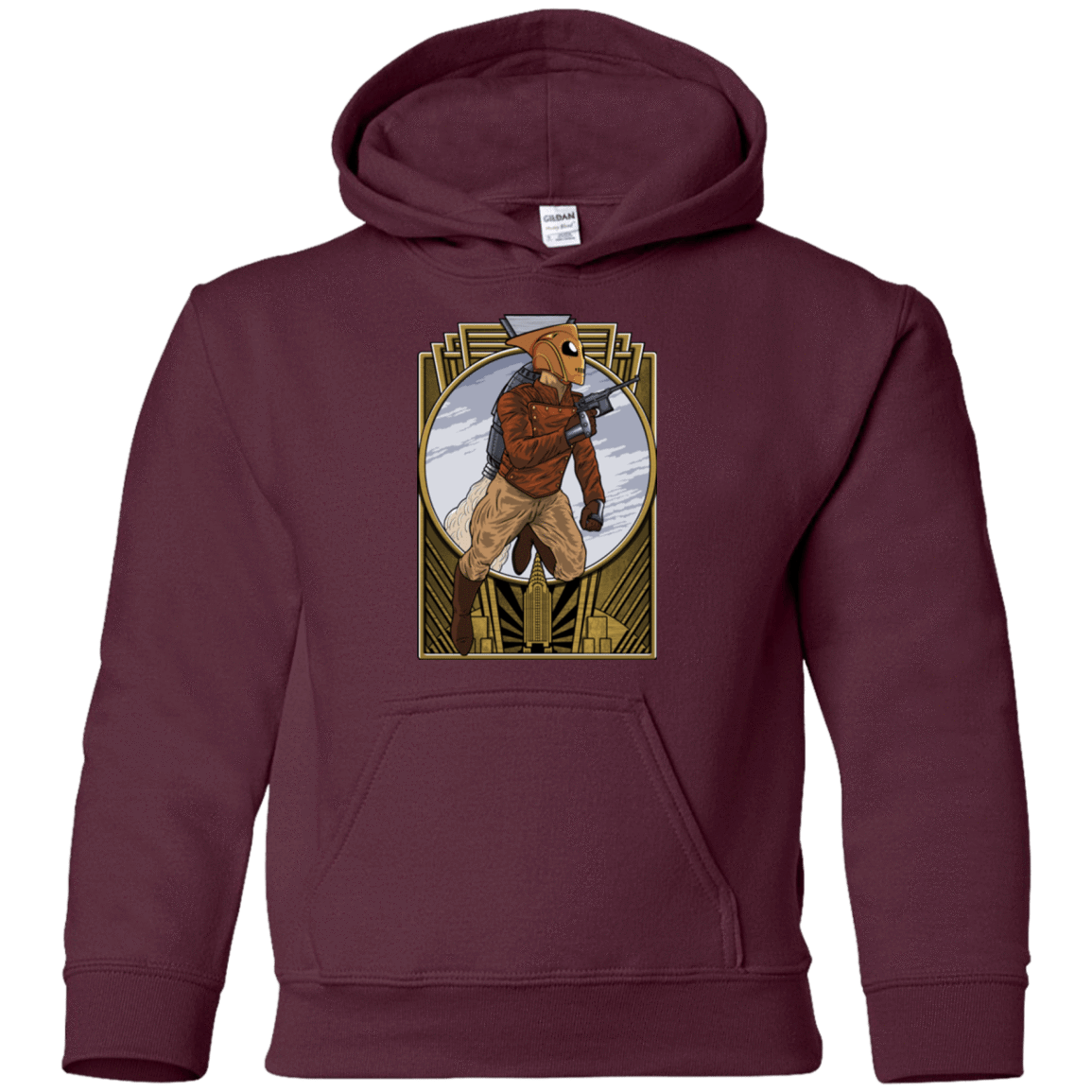 Sweatshirts Maroon / YS Rocket Man Youth Hoodie