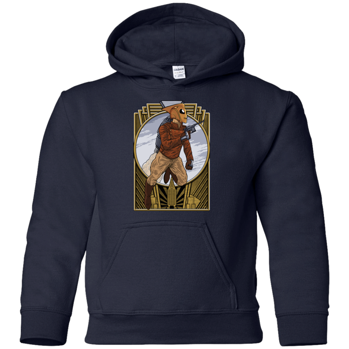 Sweatshirts Navy / YS Rocket Man Youth Hoodie