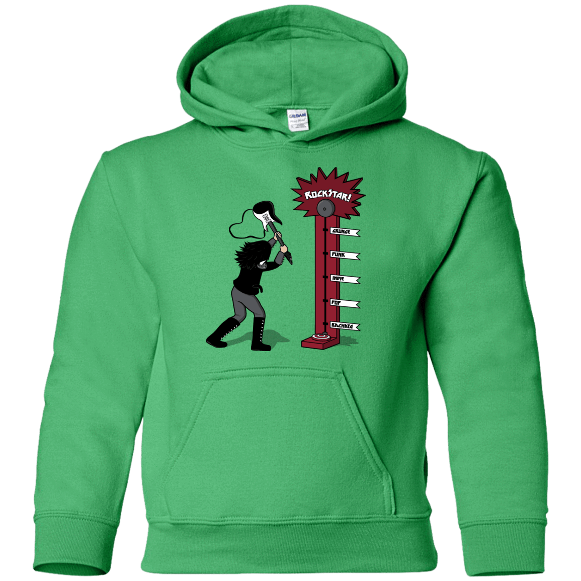 Sweatshirts Irish Green / YS Rockstar Youth Hoodie