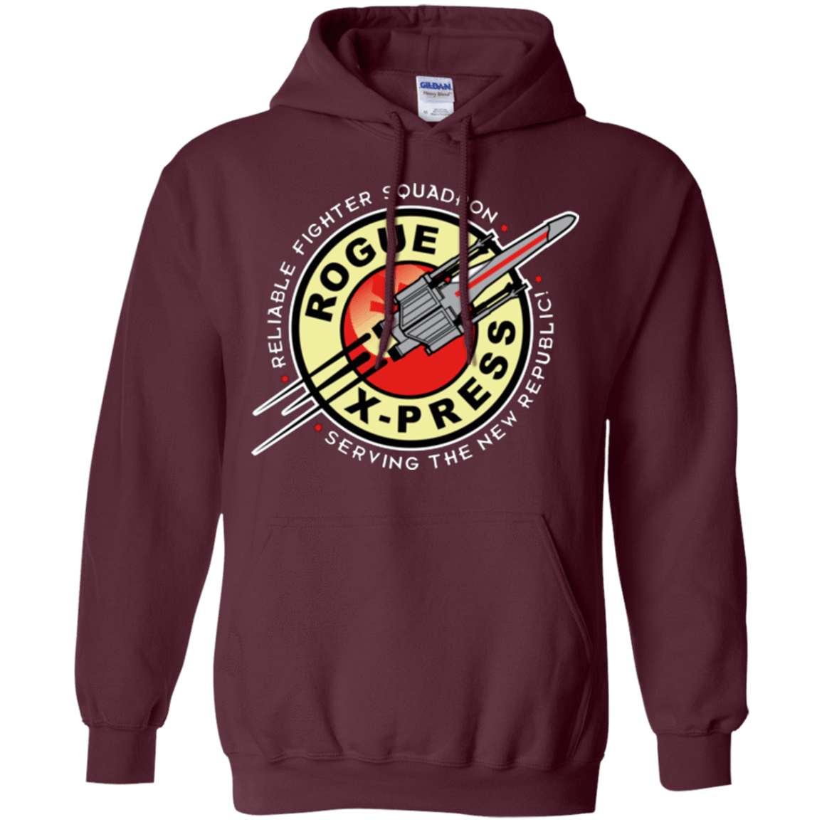 Sweatshirts Maroon / Small Rogue X-Press Pullover Hoodie