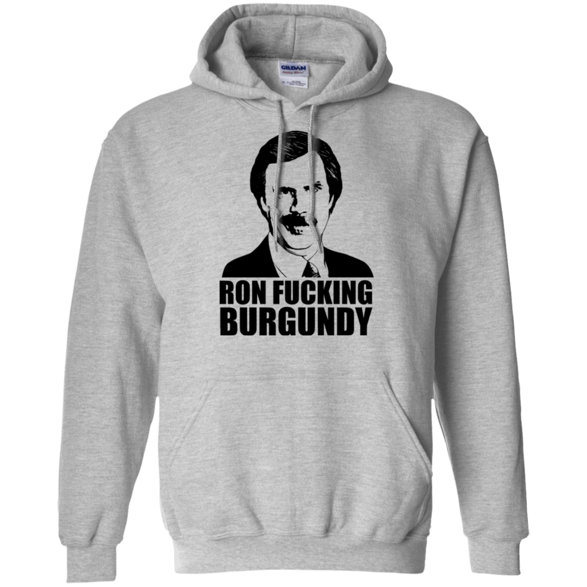 Sweatshirts Sport Grey / Small Ron Fucking Burgundy Pullover Hoodie