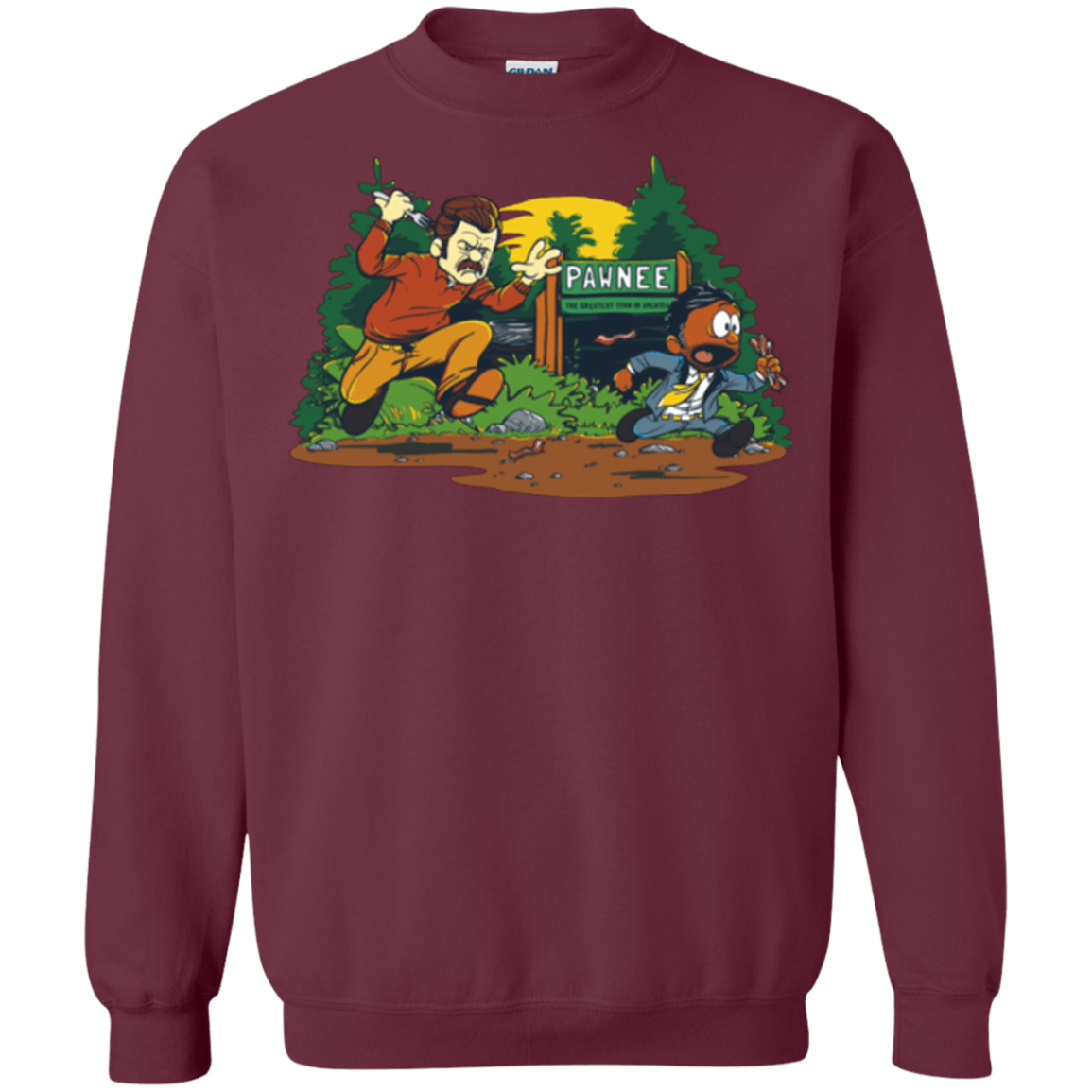 Sweatshirts Maroon / Small Ron & Tom Crewneck Sweatshirt
