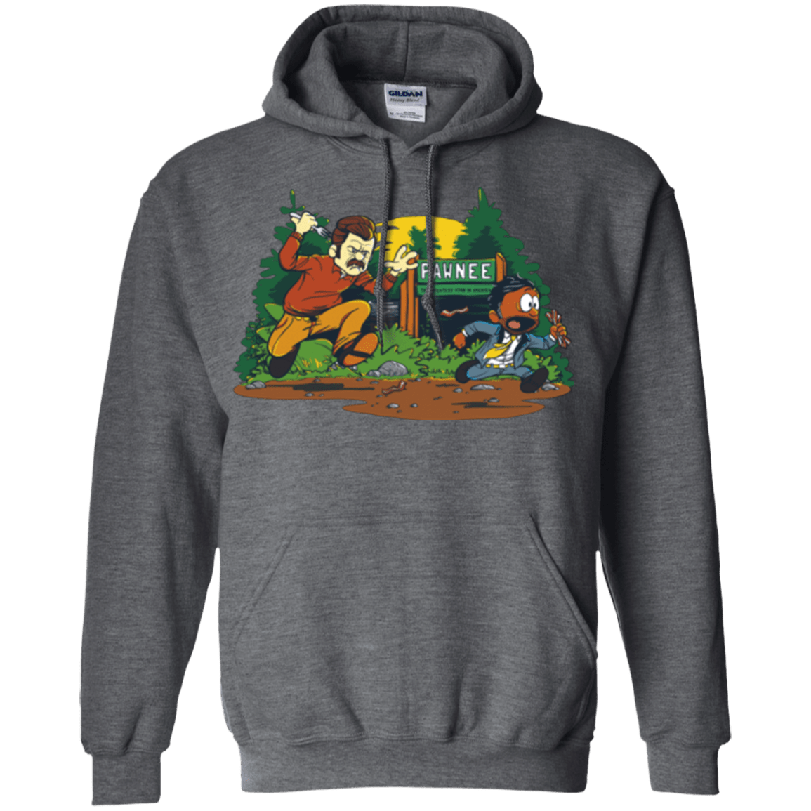 Sweatshirts Dark Heather / Small Ron & Tom Pullover Hoodie