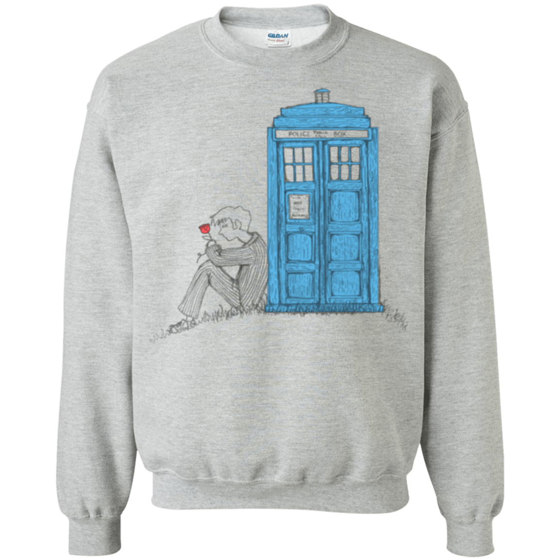 Sweatshirts Sport Grey / Small Rose Crewneck Sweatshirt