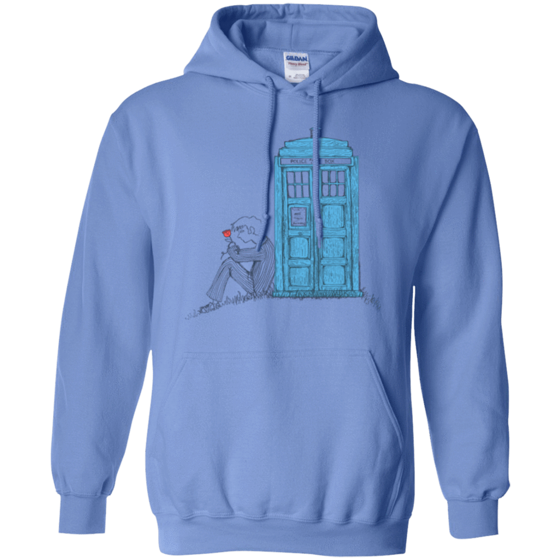 Sweatshirts Carolina Blue / Small Rose Pullover Hoodie