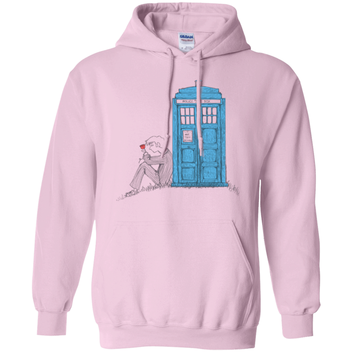Sweatshirts Light Pink / Small Rose Pullover Hoodie