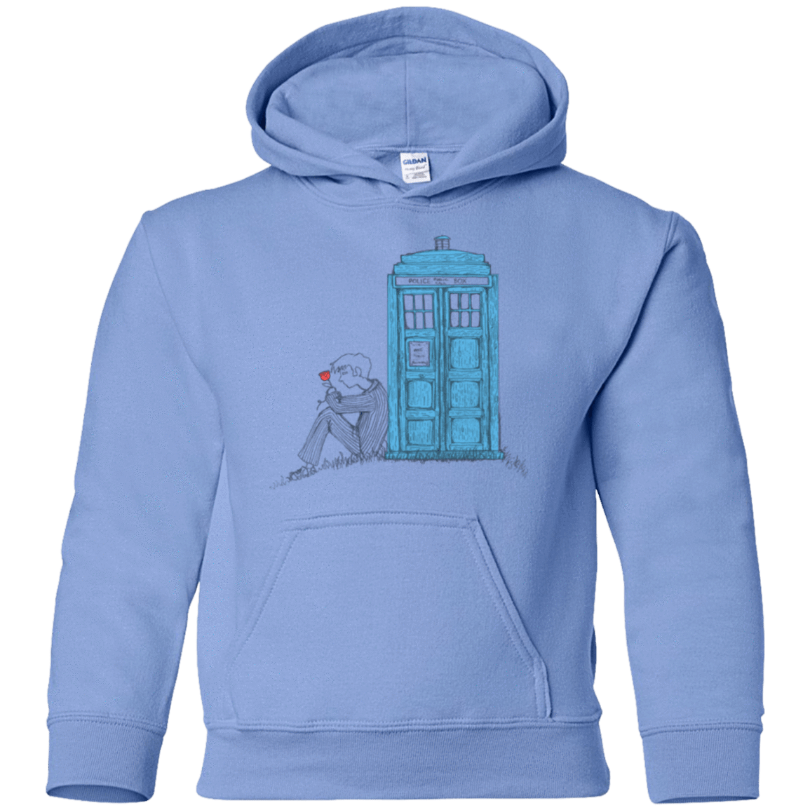 Sweatshirts Carolina Blue / YS Rose Youth Hoodie