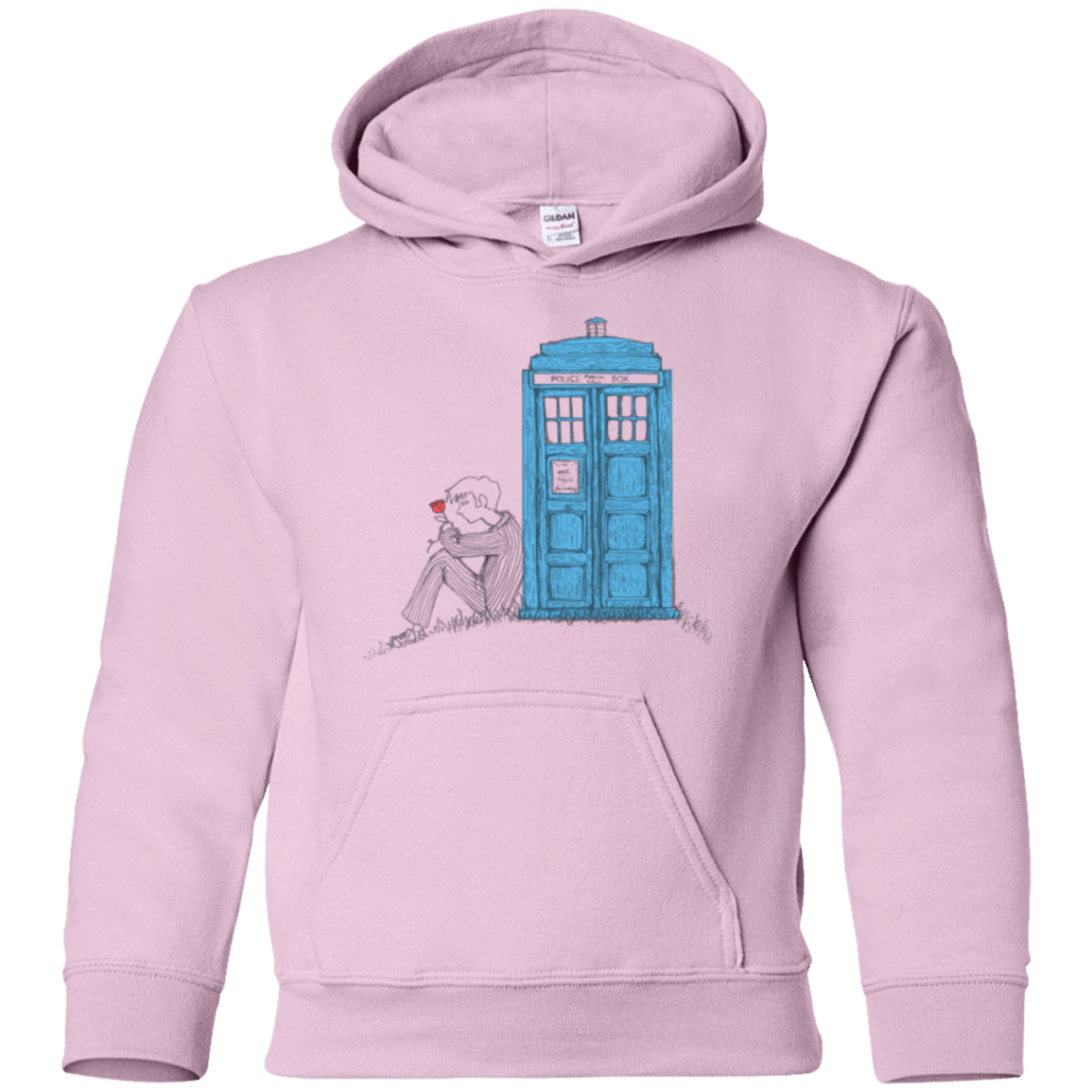 Sweatshirts Light Pink / YS Rose Youth Hoodie