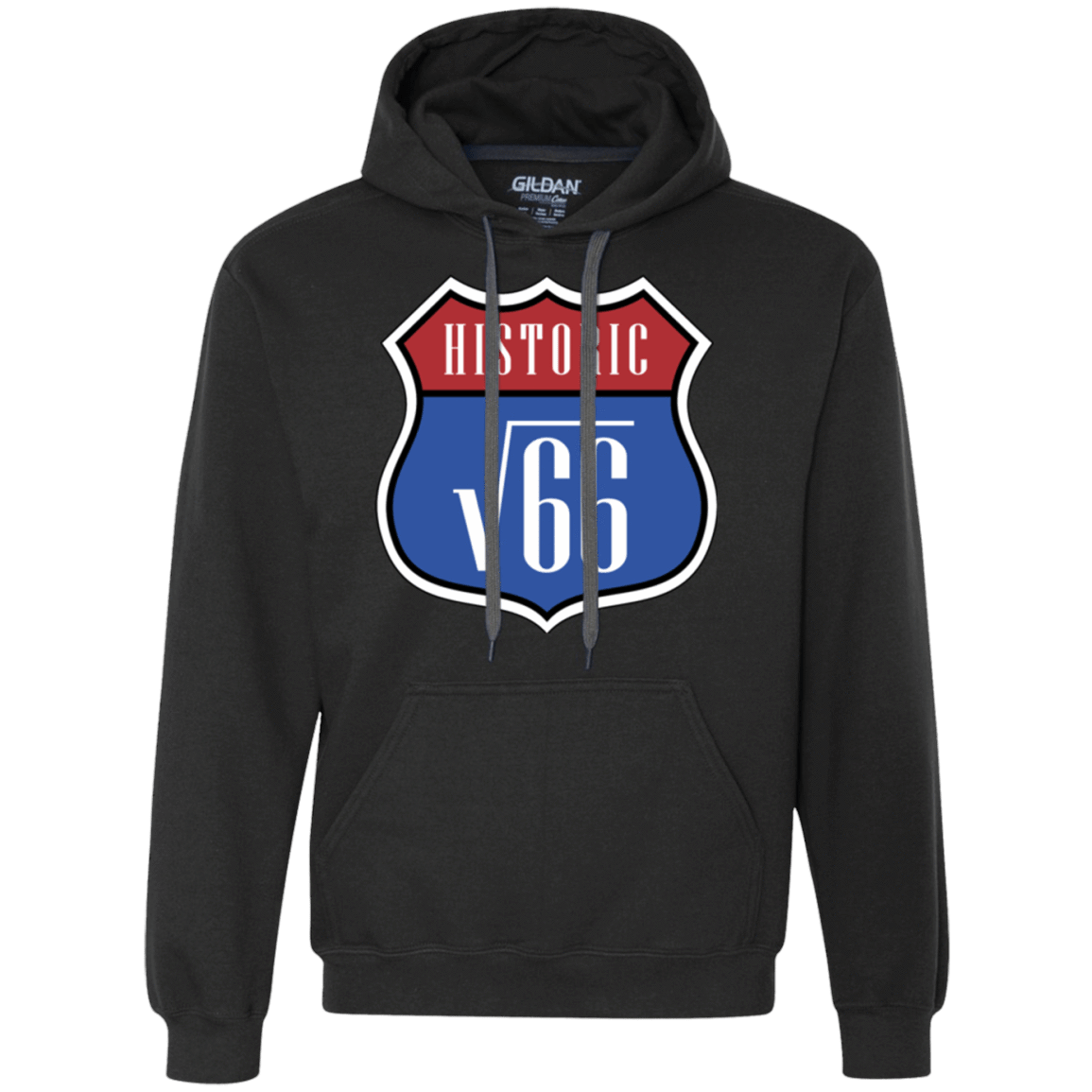 Sweatshirts Black / Small Route v66 Premium Fleece Hoodie