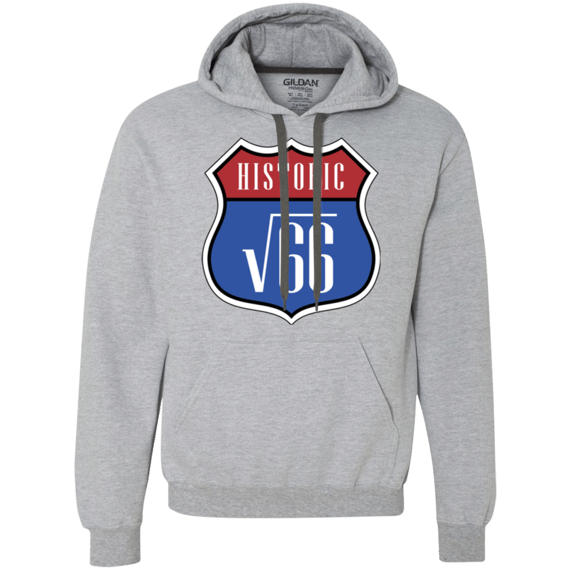 Sweatshirts Sport Grey / Small Route v66 Premium Fleece Hoodie