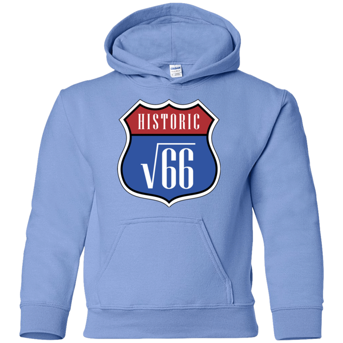 Sweatshirts Carolina Blue / YS Route v66 Youth Hoodie