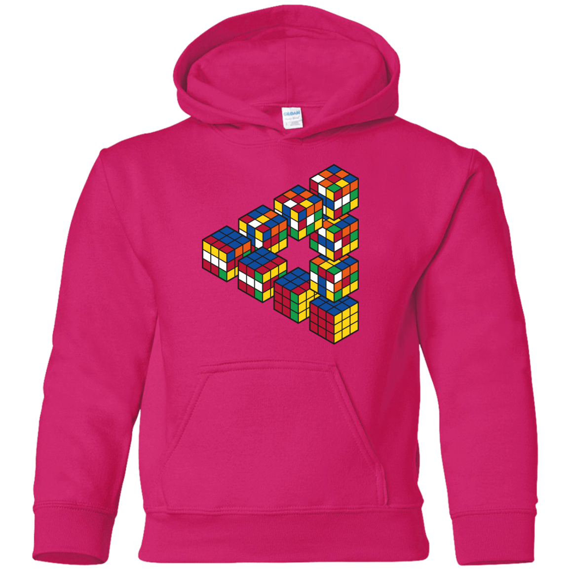 Sweatshirts Heliconia / YS Rubiks Cube Penrose Triangle Youth Hoodie
