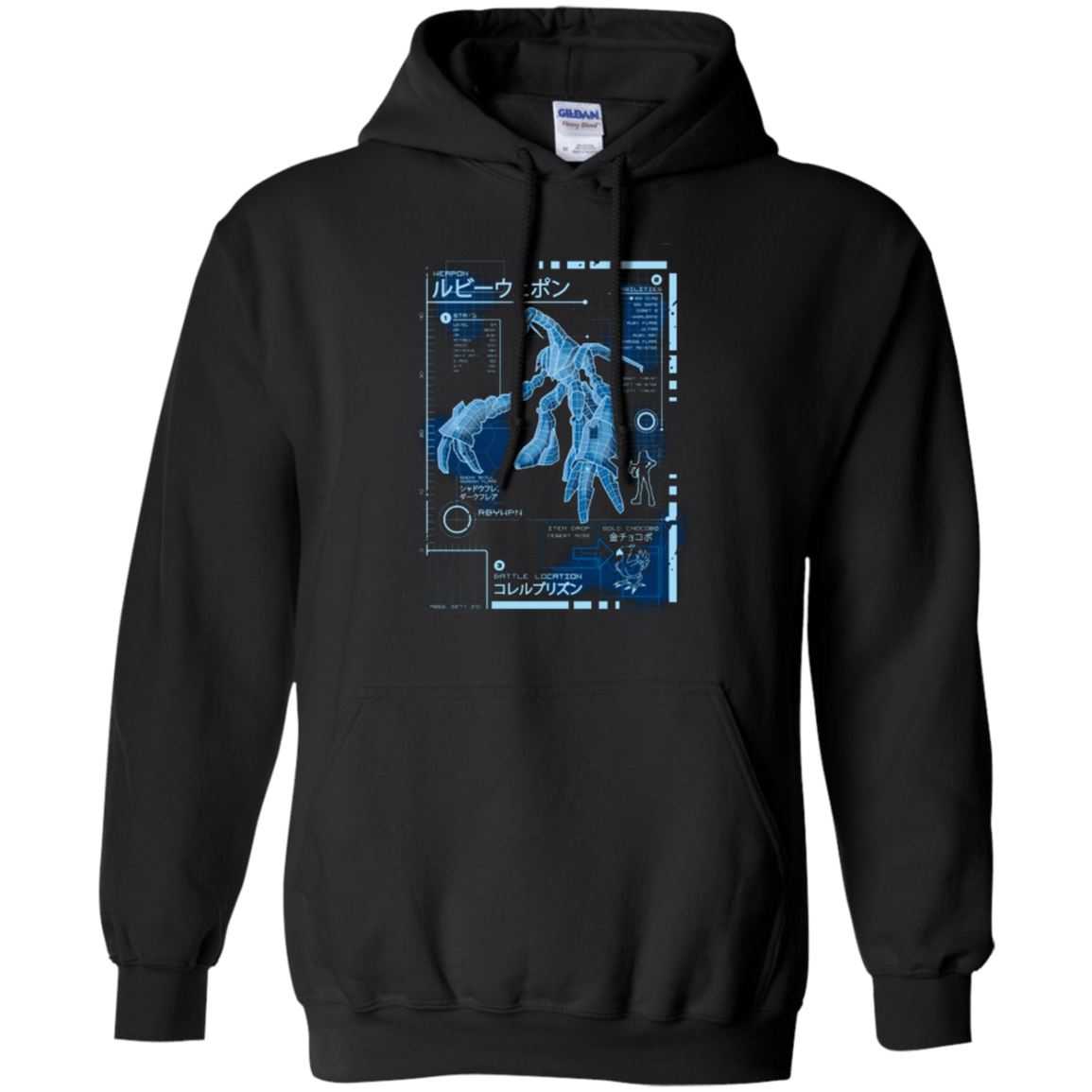 Sweatshirts Black / Small RUBY BLUEPRINT Pullover Hoodie