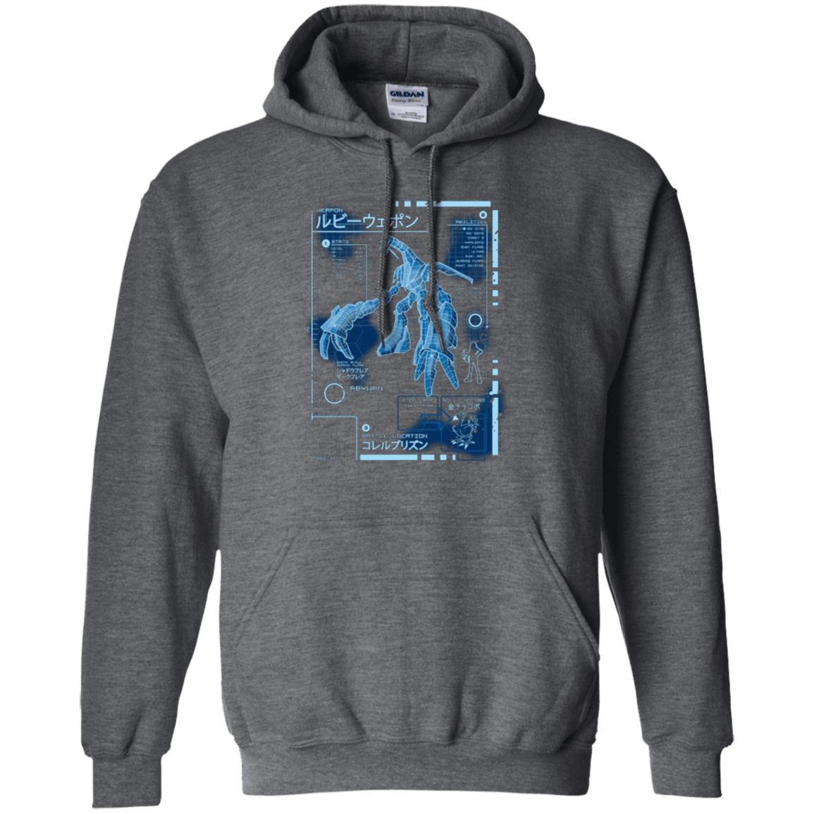 Sweatshirts Dark Heather / Small RUBY BLUEPRINT Pullover Hoodie