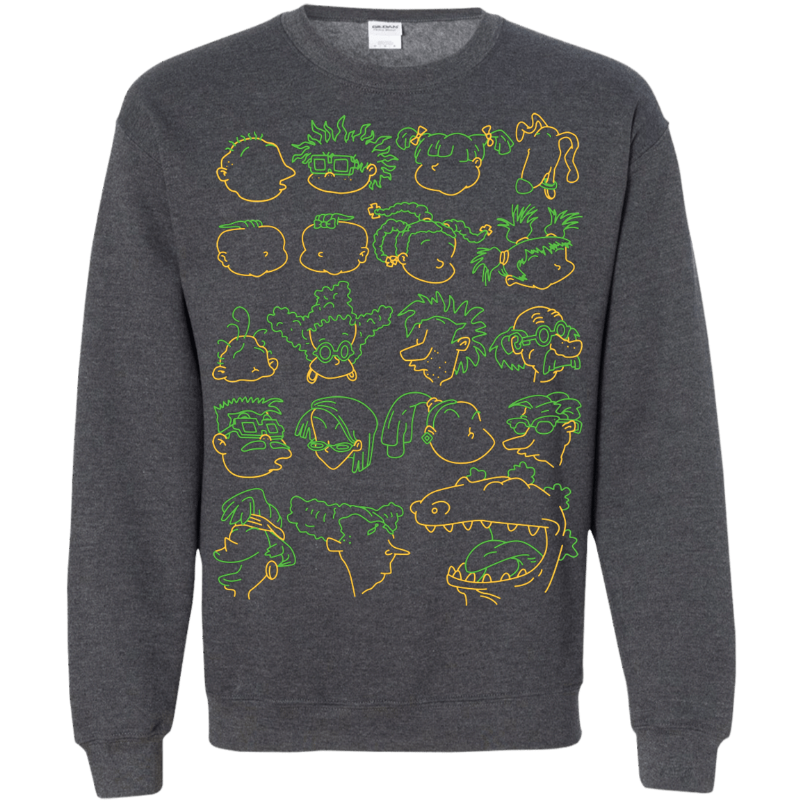 Sweatshirts Dark Heather / S RUGRAT HEADS Crewneck Sweatshirt