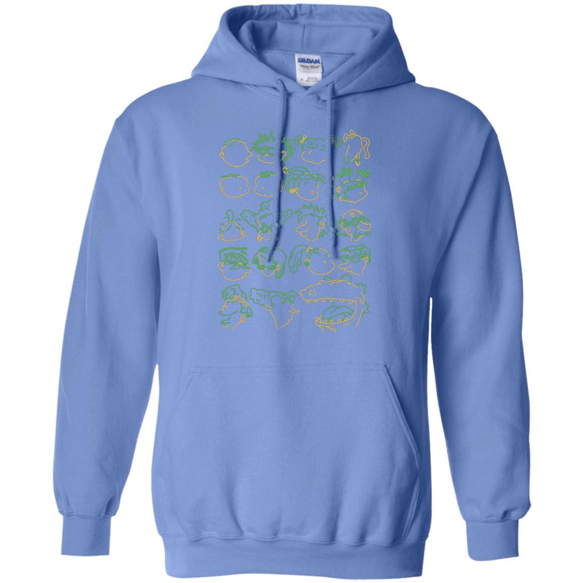 Sweatshirts Carolina Blue / S RUGRAT HEADS Pullover Hoodie