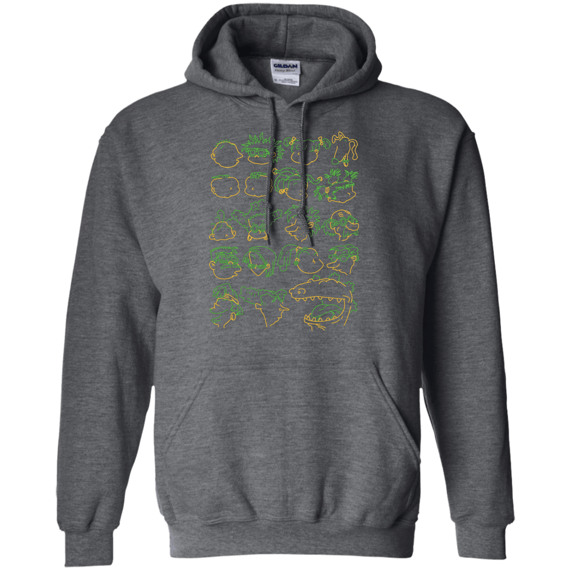Sweatshirts Dark Heather / S RUGRAT HEADS Pullover Hoodie