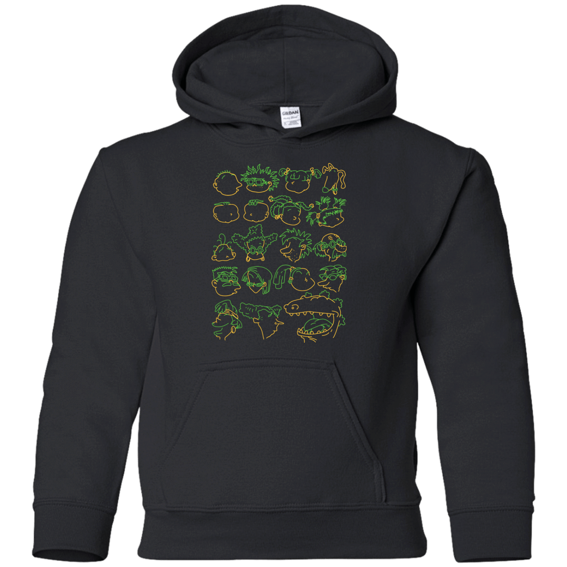 Sweatshirts Black / YS RUGRAT HEADS Youth Hoodie