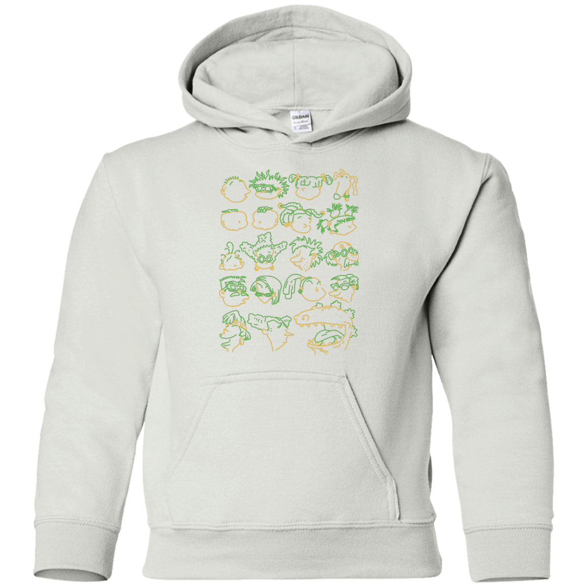 Sweatshirts White / YS RUGRAT HEADS Youth Hoodie