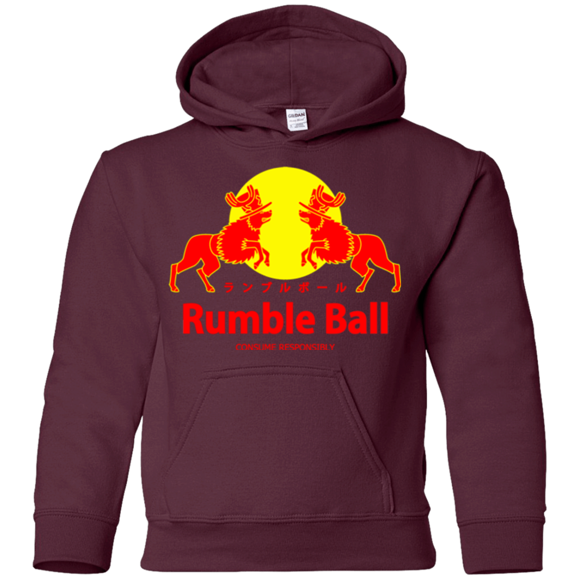 Sweatshirts Maroon / YS Rumble Ball Youth Hoodie