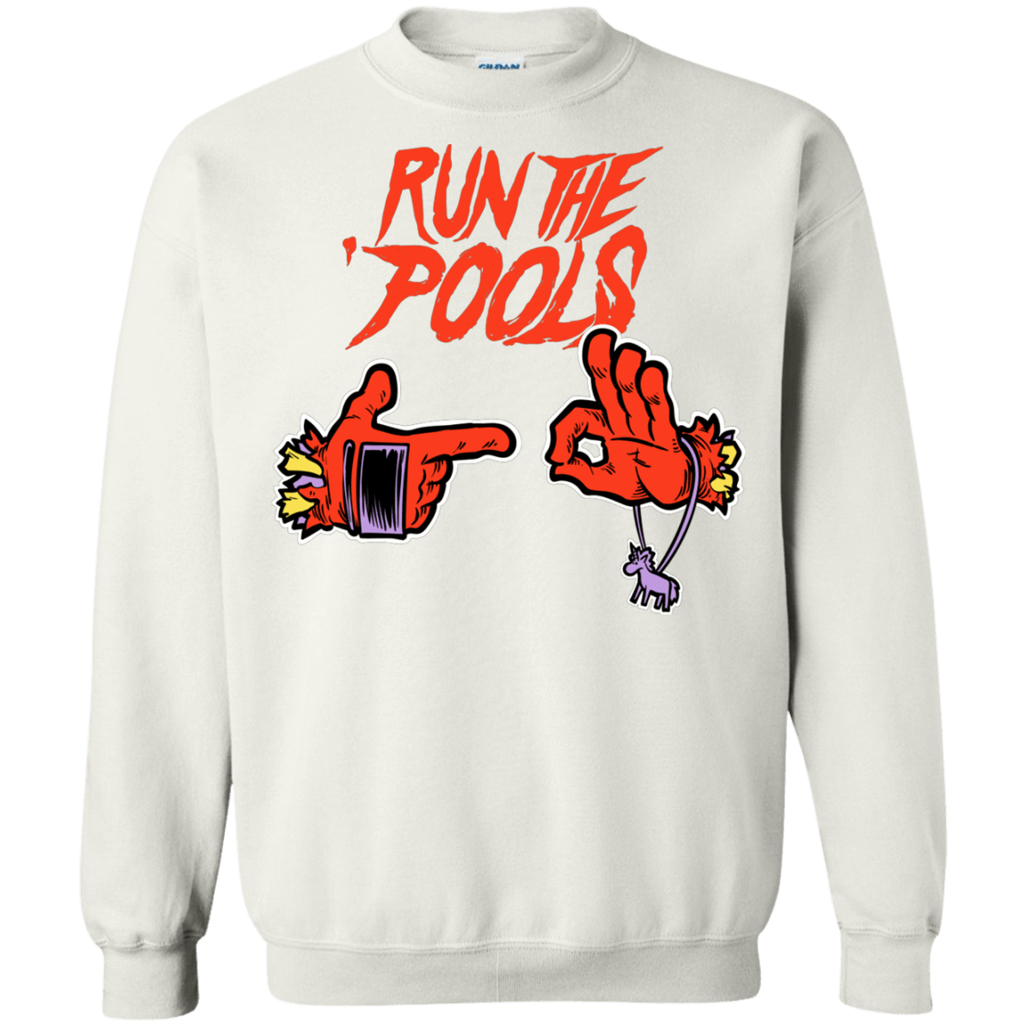 Sweatshirts White / S Run the Pools Crewneck Sweatshirt