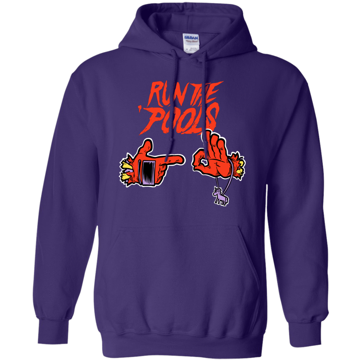 Sweatshirts Purple / S Run the Pools Pullover Hoodie