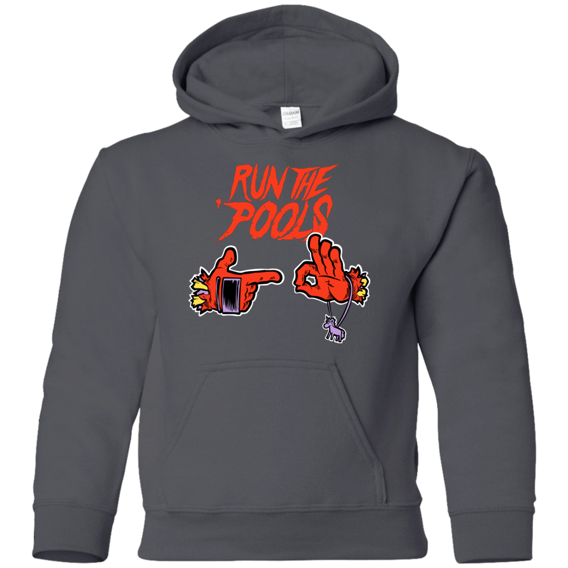Sweatshirts Charcoal / YS Run the Pools Youth Hoodie
