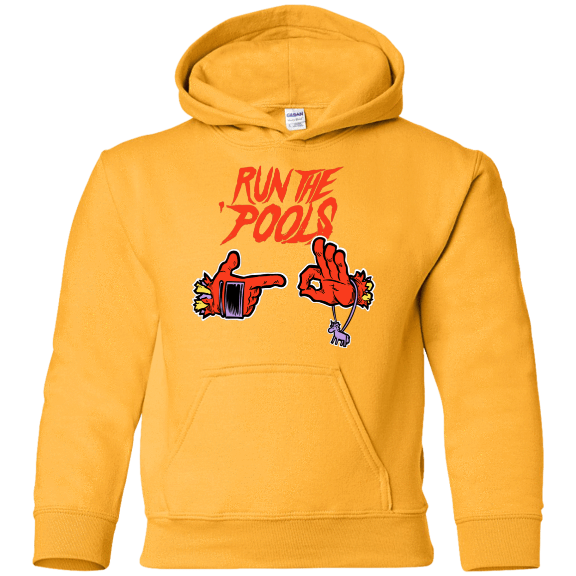 Sweatshirts Gold / YS Run the Pools Youth Hoodie