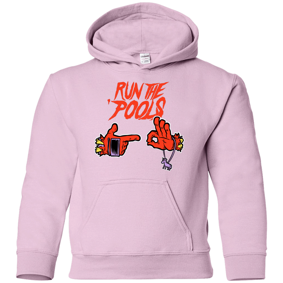 Sweatshirts Light Pink / YS Run the Pools Youth Hoodie
