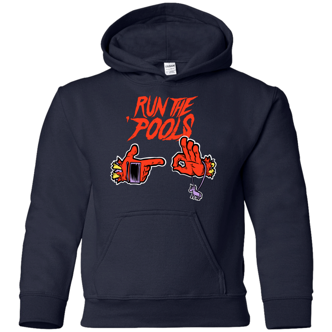 Sweatshirts Navy / YS Run the Pools Youth Hoodie