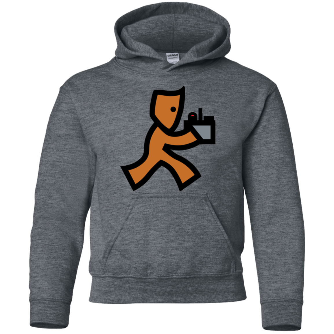 Sweatshirts Dark Heather / YS RUN Youth Hoodie