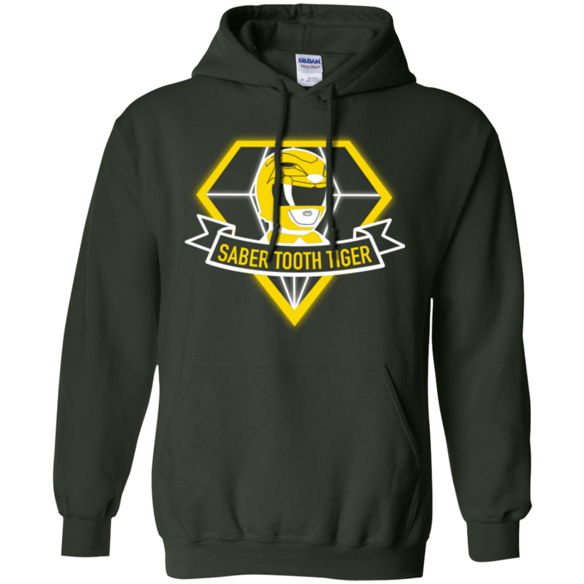 Sweatshirts Forest Green / Small Saber Tooth Tiger Pullover Hoodie