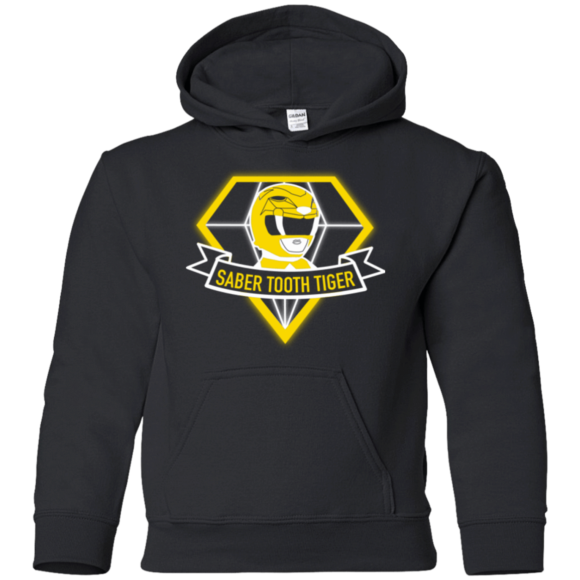 Sweatshirts Black / YS Saber Tooth Tiger Youth Hoodie