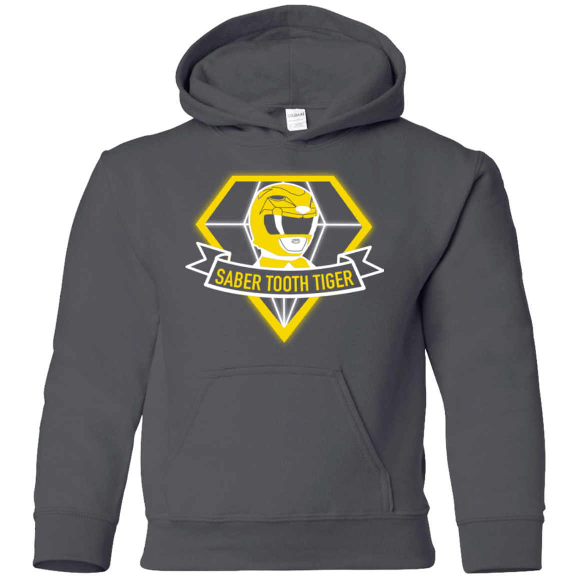 Sweatshirts Charcoal / YS Saber Tooth Tiger Youth Hoodie