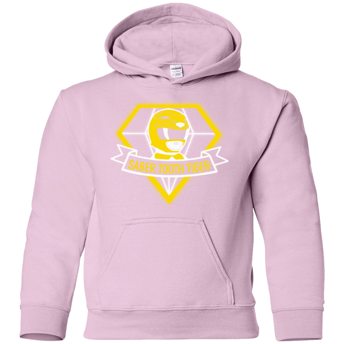 Sweatshirts Light Pink / YS Saber Tooth Tiger Youth Hoodie